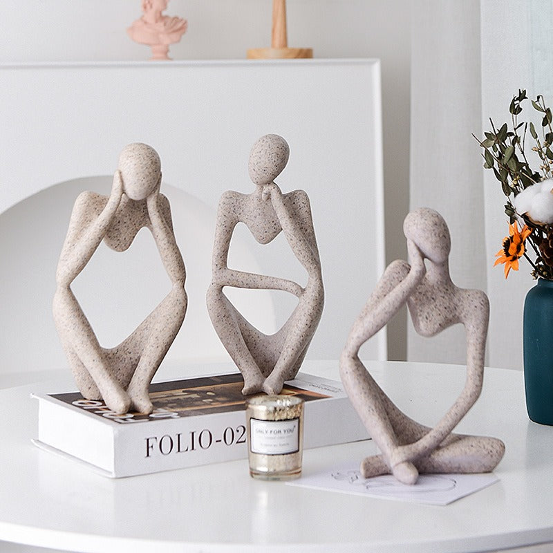 THE THINKER ABSTRACT STATUES