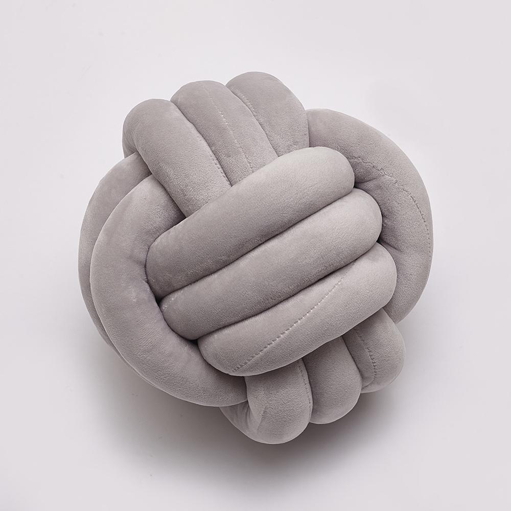 SOFT KNOT BALL DECORATION PILLOW