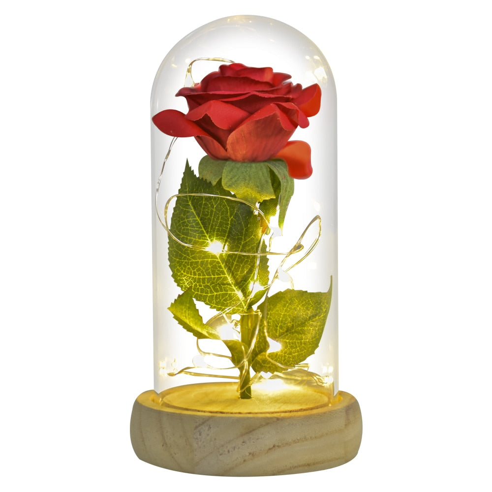 PRESERVED ROSES IN GLASS GALAXY